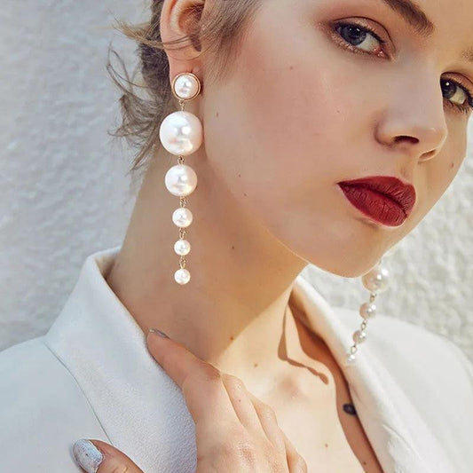 Cercei Eleganți cu Imitatie de Perle – Accesoriul Perfect pentru Orice Ocazie - AmStil
